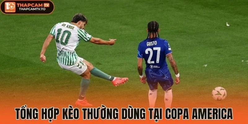 Tổng hợp kèo thường dùng tại Copa America
