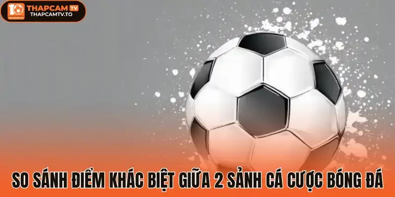 So sánh điểm khác biệt giữa 2 sảnh cá cược bóng đá